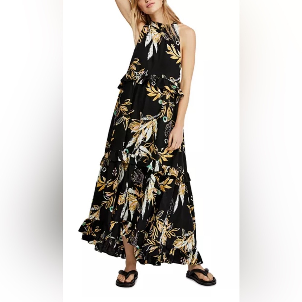 Free People Anita Botanical-Print Maxi Dress